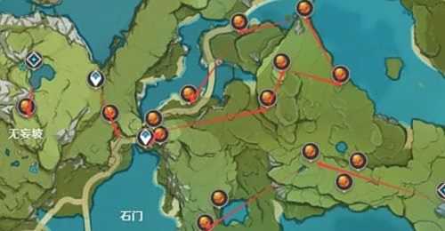 《原神》烈焰花花蕊采集点采集路线分享