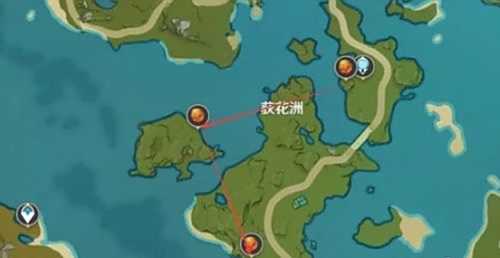 《原神》烈焰花花蕊采集点采集路线分享