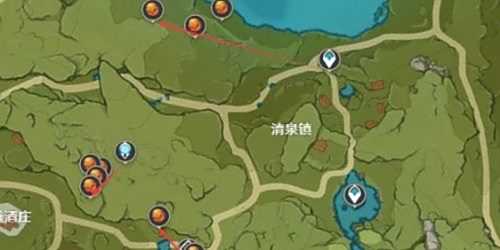 《原神》烈焰花花蕊采集点采集路线分享