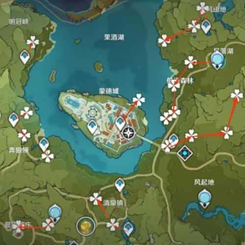 《原神》苹果收集点位及收集路线介绍
