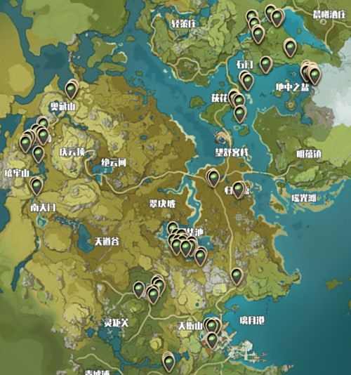 《原神》莲蓬采集路线及分布位置大全