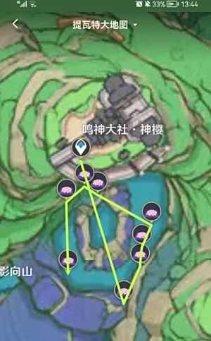 《原神》绯樱绣球最佳采集路线分享