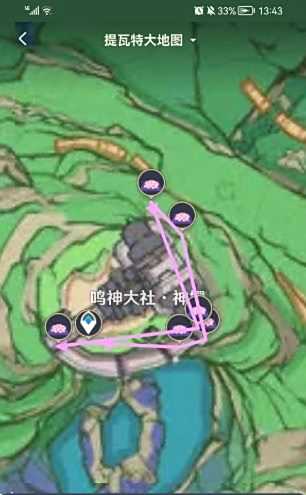 《原神》绯樱绣球最佳采集路线分享