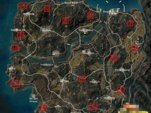 《PUBG》神秘鑰匙密室分布位置一覽