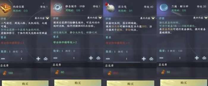 商店物品購買建議