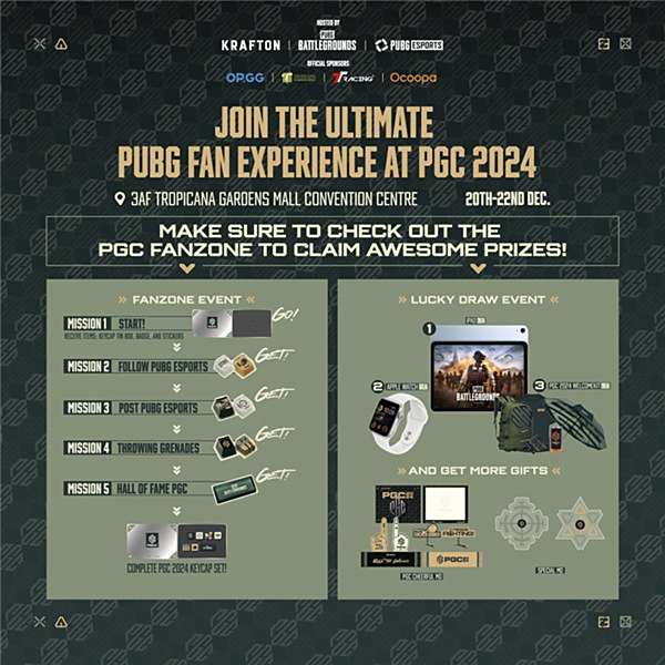 PUBG PGC2024全球總決賽火熱開賽， PCL賽區 6 支戰隊 強勢出征 ！ 
